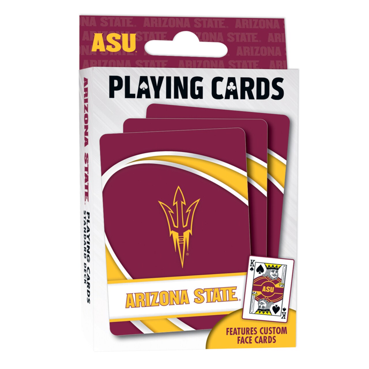 Masterpieces Officially Licensed NCAA Arizona State Sun Devils Playing Cards - 54 Card Deck for Adults